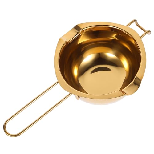 Veemoon 1pc Stainless Steel Melting Bowl Kitchen Gadget for Easy Chocolate Cheese and Butter Melting Design Pour Spout for Baking and Cooking Use