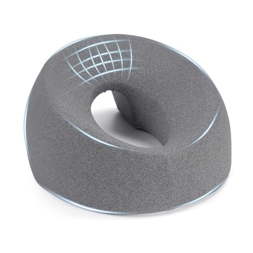 LIARTY Face Down Pillow: with Silk Cover for Massage Salon Spa Home Use - Massage Headrest for Bed Eyes Comfort Stomach Sleeping Prone Sleepers Beach Tanning