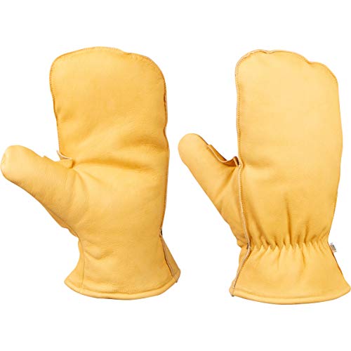 KBar7 Chopper Mittens UNLINED Water Resistant Breathable Tough Goatskin Leather Mens Size (Small)