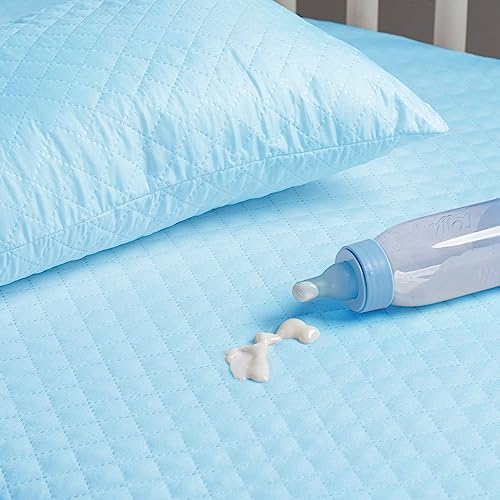 Capa Para Colchao Berco Americano Impermeavel Protetor Colorido Menino Menina (Blue)