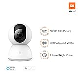Mi 360° Home Security Camera 1080P l Full HD Picture l AI Powered Motion Detection l Infrared Night Vision | 360° Panorama | Talk Back Feature (2-Way Audio)