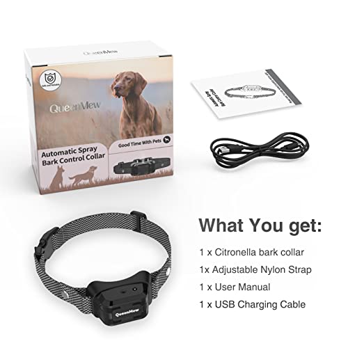 Citronella Bark Collar, Automatic Citronella Dog Bark Collar Spray Anti Dog Bark Collars With 2 Adjustable Spray Level, Citronella Dog Barking Training Collar No Shock Safty For Dogs #TOP7