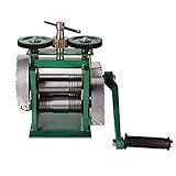 ☃➤【MÁQUINA DE MOLINO DE RODAMIENTO COMBINADO】 Este laminador manual está especialmente diseñado por el metal estirado en frío que se extiende.Con mango de acero forjado, engranaje de acero resistente, diseño de precisión y carcasa de alta resistencia.El laminador es una máquina diseñada para producir calibres más delgados de chapa y alambre.