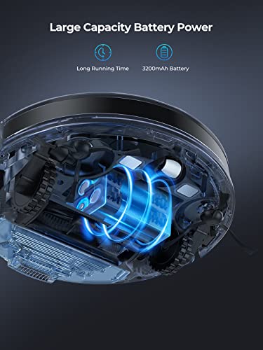 Image of Laresar Robot Vacuum And Mop Combo, Auto Dirt Disposal, Max 3500Pa Suction, App Control, Lidar Navigation Smart Mapping, Compatible With Alexa, Editable Map, L6 Nex Cleaner Ideal For Pet Hair, Black