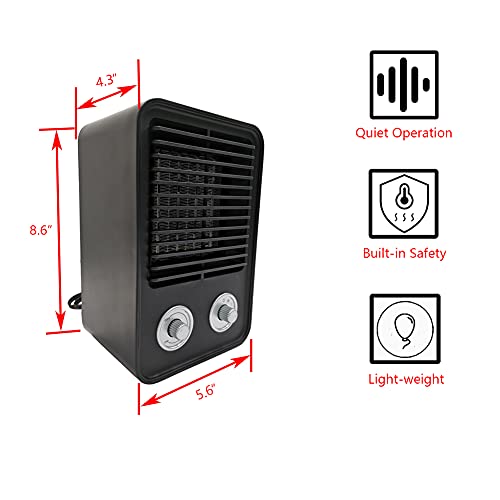 Electric Heater Indoor Use Portable Ceramic Space Heater For Office 750W/1500W #TOP3