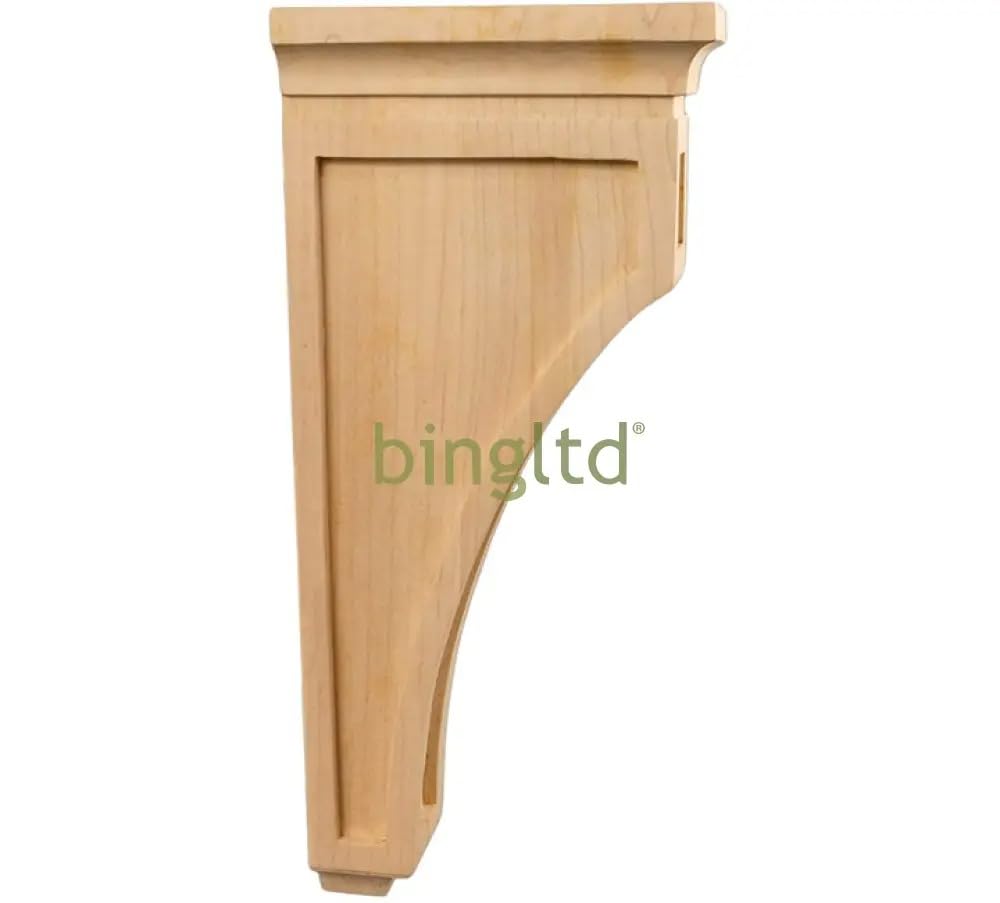 BingLTD - 14" Corbel Traditional Solid Rubberwood Bracket - 1 PC (C-WC22-RW)