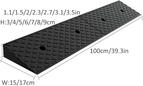 Rampas de caucho de 17 x 8 cm para coches y motos miniatura 2