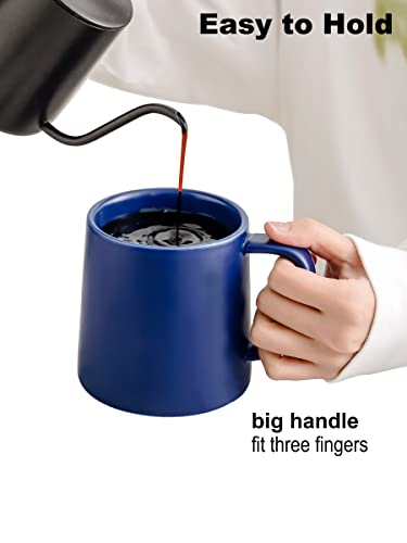 T-Ware Coffee Mug, Ceramic Mug Sets, 16 Oz Coffee Mug Set, Coffee Cup For Office And Home, Single, Royal Blue #TOP2