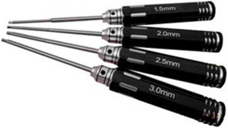 4pcs 1.5/2.0/2.5/3.0mm Ball Head Screwdriver Tool Set RC Model Toys Drones Cars Helicoopters Quad Installation Repair Parts