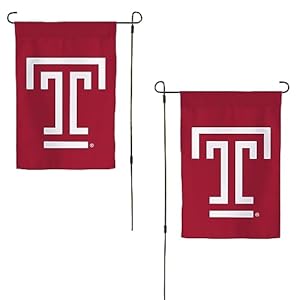 Temple University Garden Flag TU Owls Banner 100% Polyester (Design A)