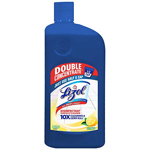 Lizol Double Concentrate Disinfectant Floor Cleaner, Citrus - 900 ml | Kills 99.9% Germs | Indias # 1 Floor Cleaner (B089H7YF66) Amazon Price History, Amazon Price Tracker