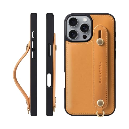 HANATORA for iPhone 16Pro �P�[�X �{�v �ϏՌ� �w�ʃx���g �X�g���b�v�����O �X�}�z�P�[�X �X�}�z �X�^���h�@�\ �R�[�h�z���_�[ �K���X�t�B���� �t�� �I�C���h���U�[ �M�t�g �i�`������ GH-16Pro-Natural-m