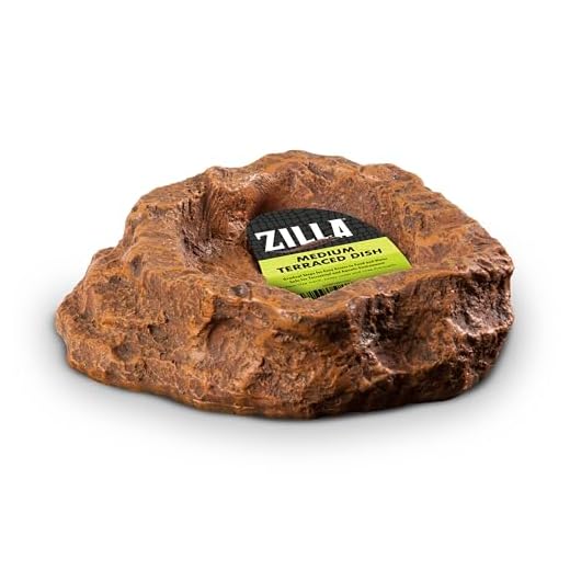 Zilla Terraced Dish, Reptile Feeding Dish, Medium