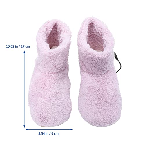 Beaupretty 1 par Aquecedor de Pés Aquecedor USB Recarregável Almofada de Pelúcia Aquecedor de Pé Aqu