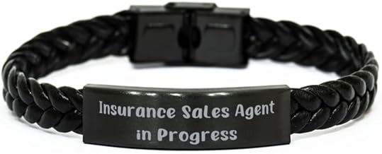 Unique Insurance Sales Agent, Insurance Sales Agent in Progress, Insurance Sales Agent Braided Leather Bracelet from Friends