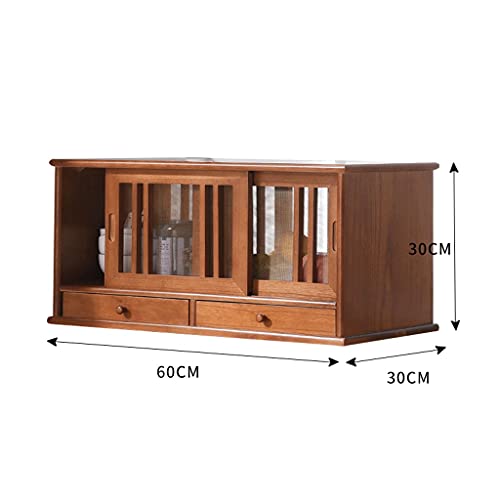 zyr Retro Sideboard Massivholz Schüssel Schrank Tee Schrank Japanischer Stil Küchenlagerkabinett Geschirrspeicherschrank Pantry Lagerung Arbeitstabinente - Image 5