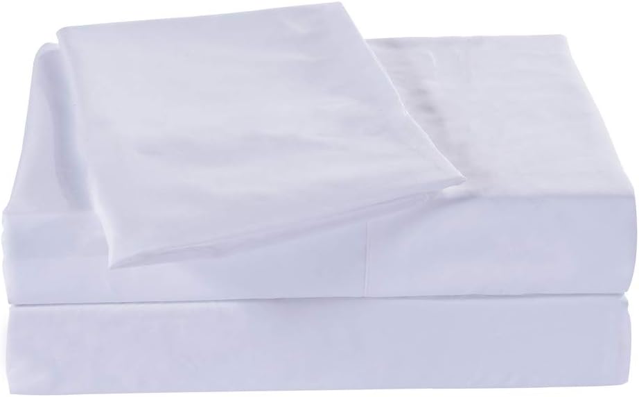 Queen Size Flat Sheet Single - 300 Thread Count 100% Egyptian Cotton Quality - Hotel Collection Luxury Flat Sheet Sold Separately - White