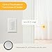 Somfy DecoFlex Wirefree RTS Wall Switch - 5 Channel - Pure White Tone - Control RTS Shades, Blinds, Curtains - Battery Pre-Installed, Button Labels, & Mount Included - #1810813