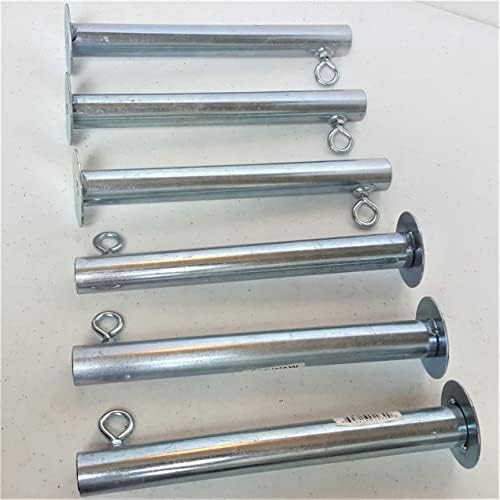 6pcs 1 3/8" Heavy Duty 10" Long Cement Foot Pad for Canopy Concrete Carport Patio (FVCW)