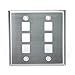 Leviton 43080-2S6 6PORT DG QP WP STAINLESS STEEL