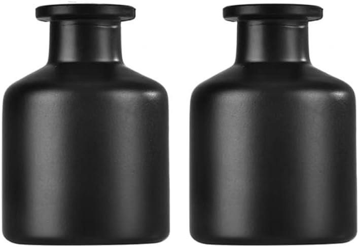 2Pcs 50ml Black Glass Diffuser Vials Aromatherapy Oil Jars Multifunctional Flower Vases for Essential Oil Perfume 2Pcs 50ml Black Glass Diffuser Vials Aromatherapy Oil Jars Multifunctional Flower Vases for Essential Oil Perfume