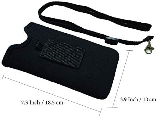 Tainada Men Women Neoprene Shockproof Phone Sleeve Pouch Carrying Case Bag With Neck Lanyard, Belt Loop Holster For Iphone 14/13 Pro Max, 14 Plus, Samsung S22, A53 (Doodle Cats Pattern) #TOP3