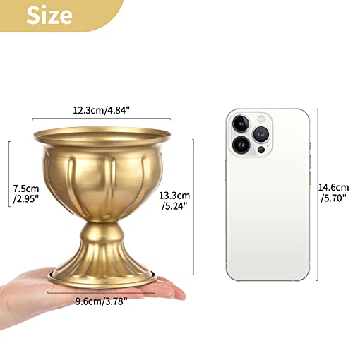 Nuptio 2 Pcs Metal Flower Vase For Wedding Centerpieces thumb #4