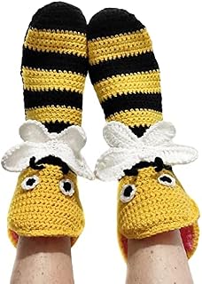 Achlibe Women Winter Autumn Casual Socks Cartoon Animal Style Patchwork Non-Slip Floor Socks