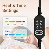 Comfytemp Heated Eye Mask with Large Coverage, Rechargeable Heat Pad with 3 Heating Levels, Timers, Electric Mask for Blepharitis, Dry Eyes Treatment, Warm Compress for Sinus Headache, Migraine - Image 4