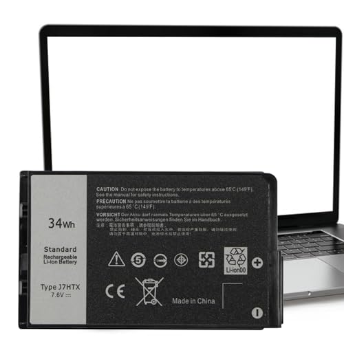 Image of J7HTX 7XNTR Battery Replacement for Dell Latitude 7202 7212 7220 Rugged Extreme Tablet T03H T03H002 T03H003 Series 02JT7D 2JT7D J82G5 451-BBOR 451-BCCO 451-BCDH FH8RW 0FH8RW DRPTJ VW5Y4