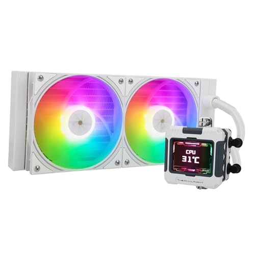 Thermalright FW240 White ARGB V2 CPU Water Cooler with 2 PWM Fans with 2000RPM