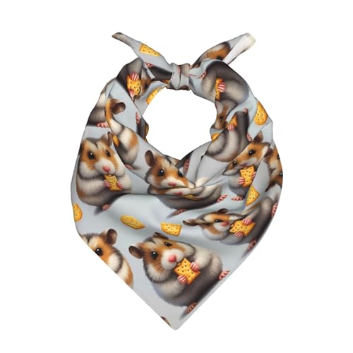 VAFZASC Fashion Bandana Multi Purpose Soft Neck Scarf Headband Cute Dwarf Hamster for Women Men Decoration