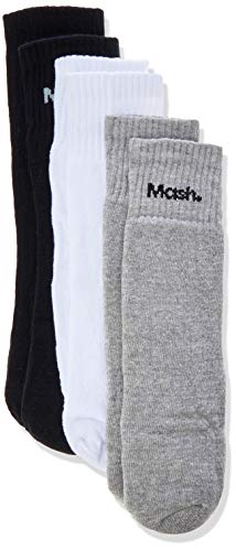 Mash - Meia 202.05, Masculino, Cz00/Cinza Mescla Claro/Preto, 39-43