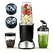 Teendow Mixer, 1200W Mini Smoothie Maker, Standmixer mit 3 Tragbare Mixbechern, 6 Klingen Edelstahlmixer, Elektrischer Mixer, Spülmaschinenfest, Geeignet zur Zubereitung von Smoothies, Shakes