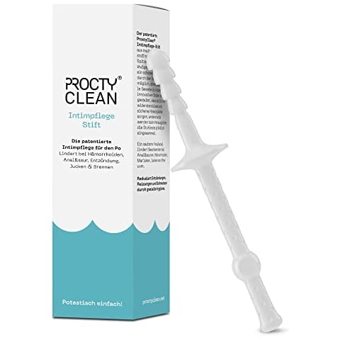 ProctyClean Intimpflege-Stift für den Po: Patentiert! Sanfte Analhygiene & Intimpflege für Frau & Mann. Hilfe bei Hämorrhoiden, Analfissur, Afterjucken und Brennen. Damen, Männer Cover