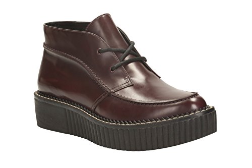 [クラークス] ブーツ Rockn Ankle レディース バーガンディ レザー 24 cm