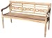 Produktbild KMH Teak 3-sitzer Gartenbank Harry (145 cm) im Shabby Chic Stil - whitewashed (#102143)