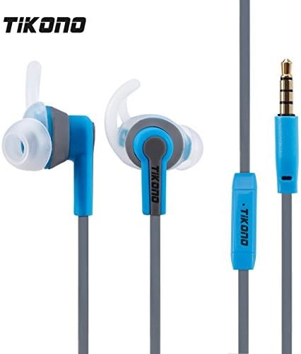 in Ear Headphone, Earbud Headphones with Mic, Sports Earphone, Wired Headset, Top Stereo Bass 3.5mm Jack Headset Including Storage Bag with Carabiner