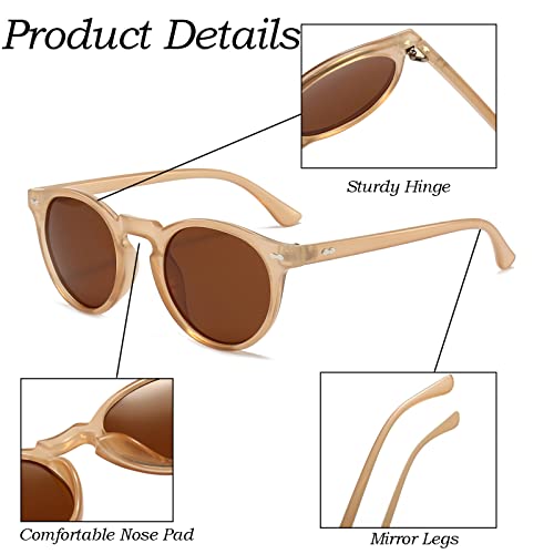 Lunettes de soleil polarisées ronde-ovale mode classique teintée - 3