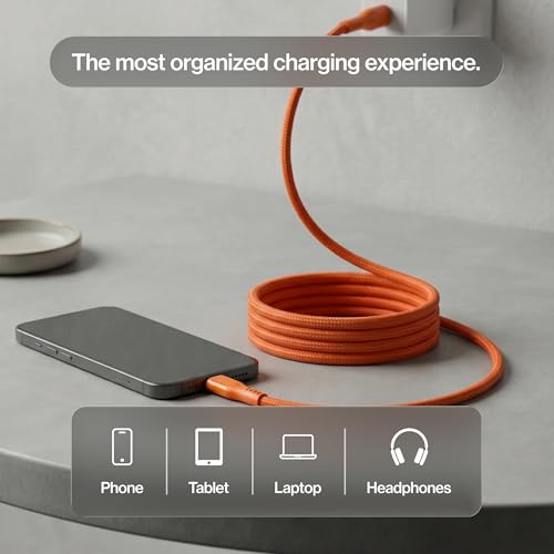 Image of Statik MagStack Pro USB C to USB C Coiling Magnetic Charging Cable,100W