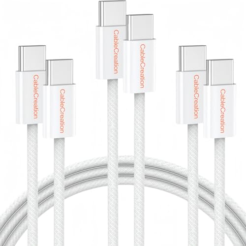 Image of CableCreation USB C to C Fast Charging Cable, 3.3FT 60W 3Pack Type C Cord
