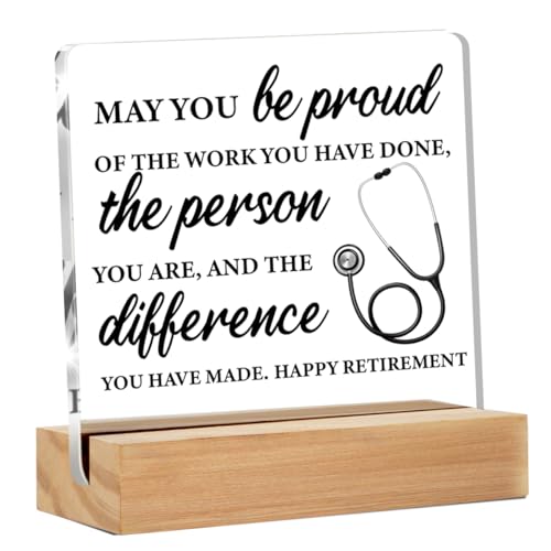 Nurse Retirement Gifts for Women, Nurse Appreciation Gifts, May You Be Proud of the Work...