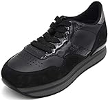  Hogan H222 Damen Turnschuhe Freizeitschuhe Sneaker Art. HXW2220M468E6W0564 37,5 Nero Black