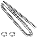 ?Materiales de calidad?: la manguera de escape del generador está hecha de acero inoxidable, seguro y saludable, beneficioso.