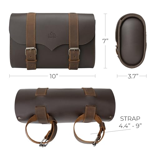 Hide & Ride, Bolsa de selim vintage para motocicleta, estojo de motocicleta, equipamento de viagem,