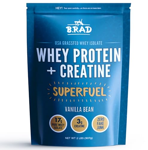 B.rad Grass-Fed Whey Protein Isolate Powder with Creatine | All-N...