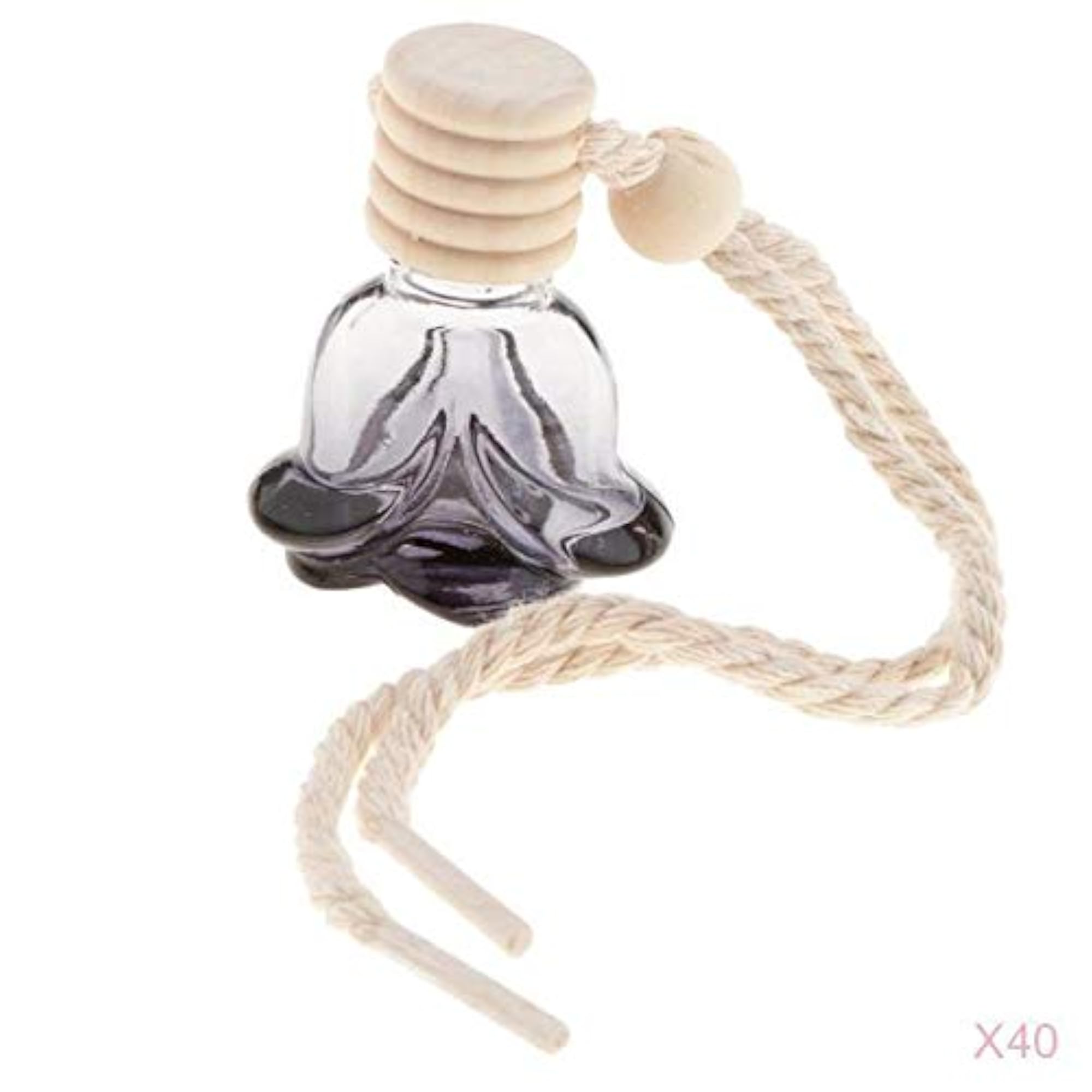 40pcs 10ml Empty Perfume Bottle Pendant, Car Hanging Ornament