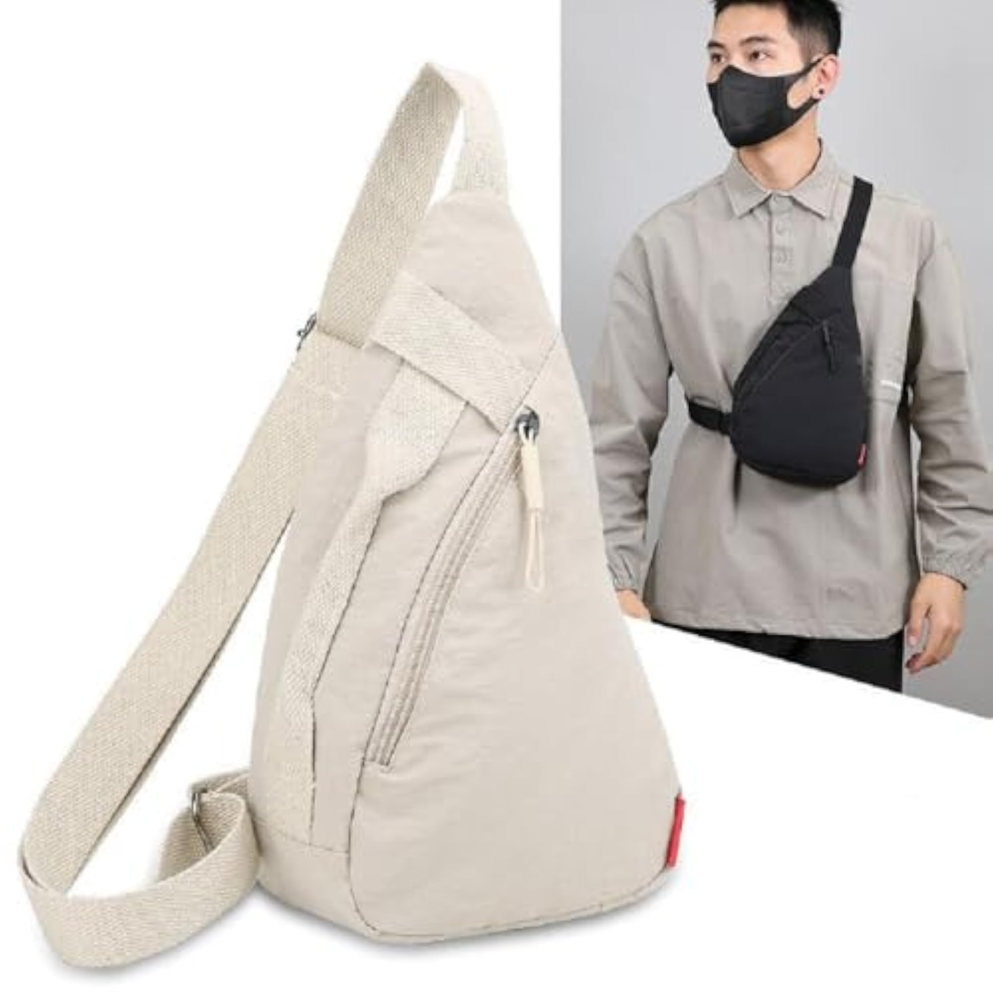 Lightweight Nylon Chest Sling Bag for Unisex, Everyday Use