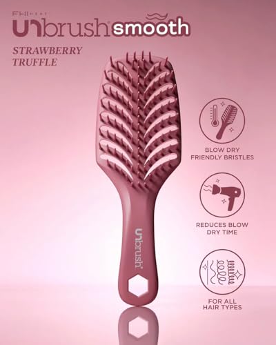 Image of FHI Heat UNbrush Smooth Collection Heat Resistant Detangling Smoothing Brush for Pain-Free Brushing on All Hair Types