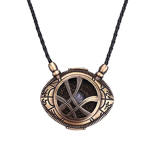 WAY2BB - Collier phosphorescent Oeil d'Agamotto du Docteur Strange - idée de cadeau de Noël - cadeau pour les fans de l'univers Marvel Cover